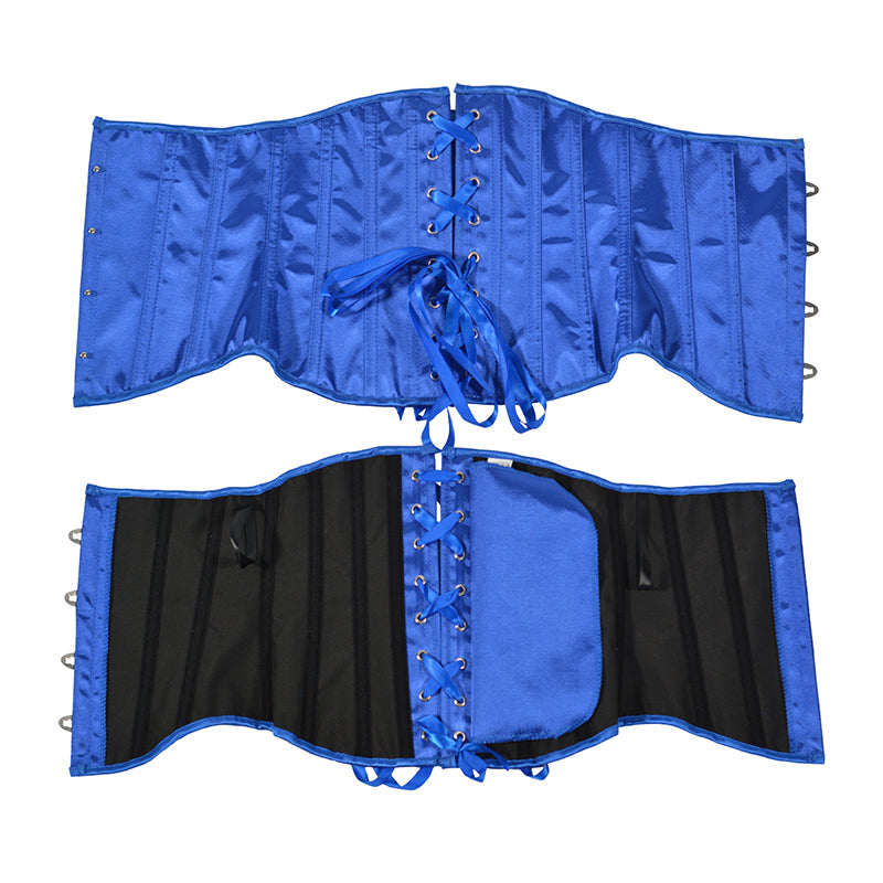 Unique Underbust Lace up Corset, Elegant Plastic Boned Waist Corset, Retro Lolita Style Body Shapper