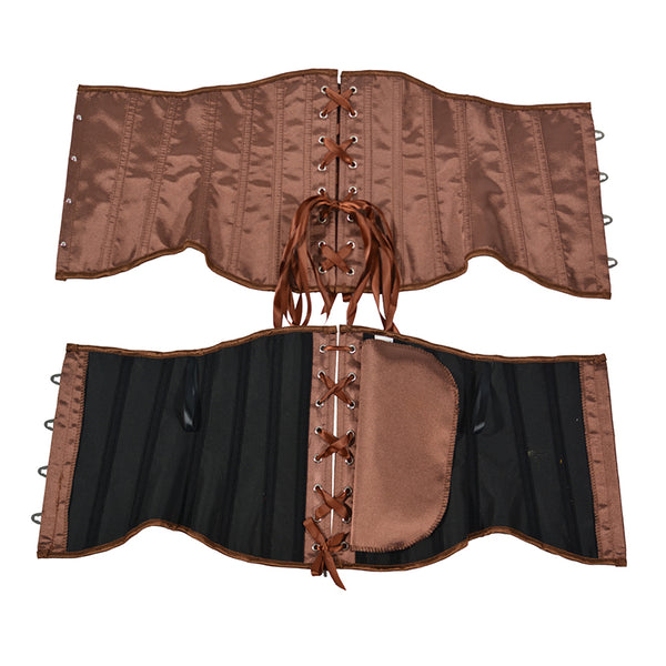 Unique Underbust Lace up Corset, Elegant Plastic Boned Waist Corset, Retro Lolita Style Body Shapper