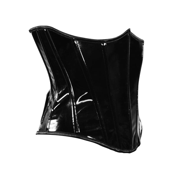 Unique Underbust Leather Corset, Renaissance Lace up Vintage Corset, Womens Retro Cupless Corset
