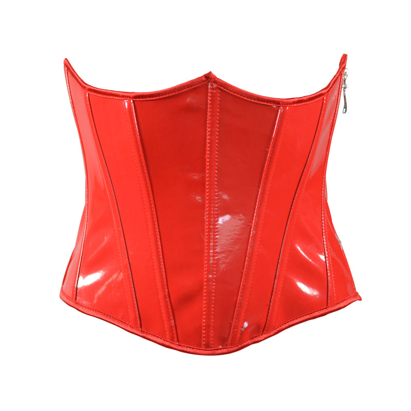 Unique Underbust Leather Corset, Renaissance Lace up Vintage Corset, Womens Retro Cupless Corset
