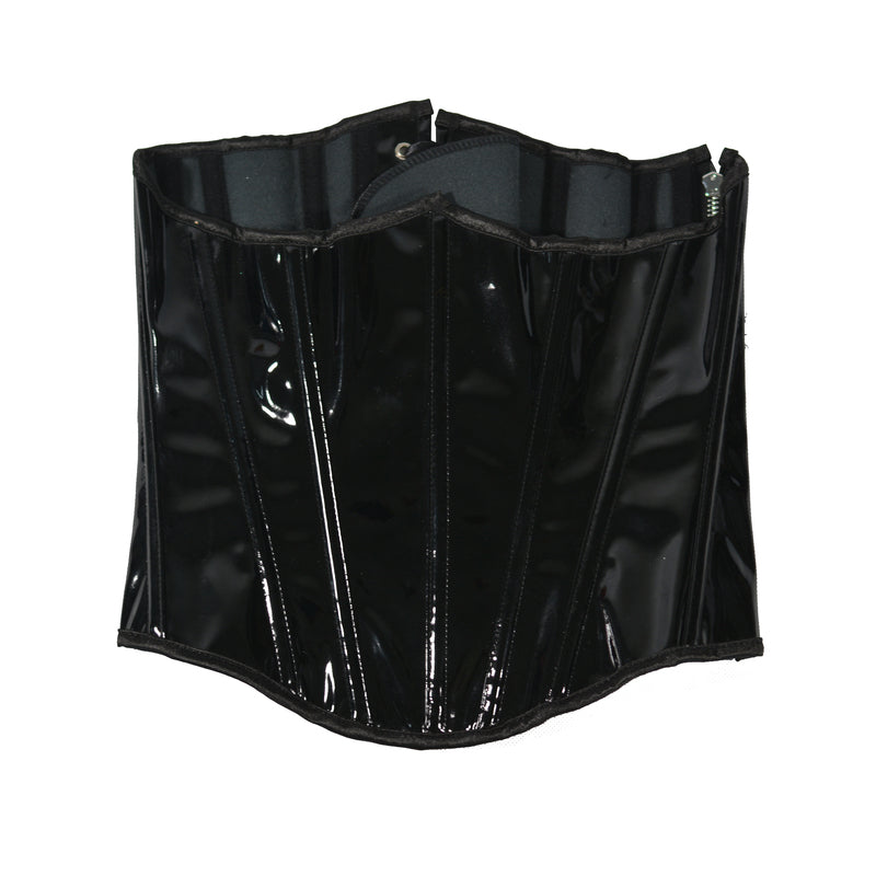 Unique Underbust Leather Corset, Renaissance Lace up Vintage Corset, Womens Retro Cupless Corset