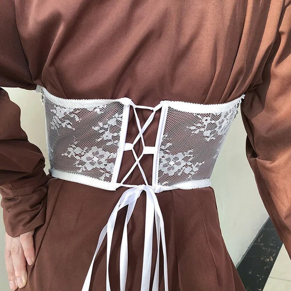 Blooming Contour Unique Underbust Mesh Corset