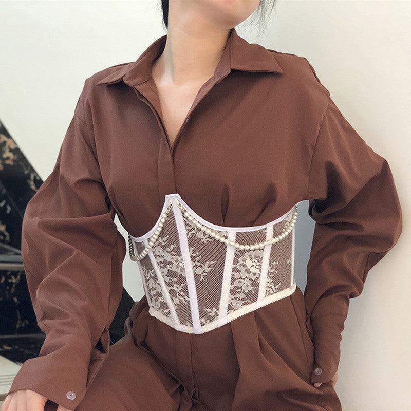 Blooming Contour Unique Underbust Mesh Corset