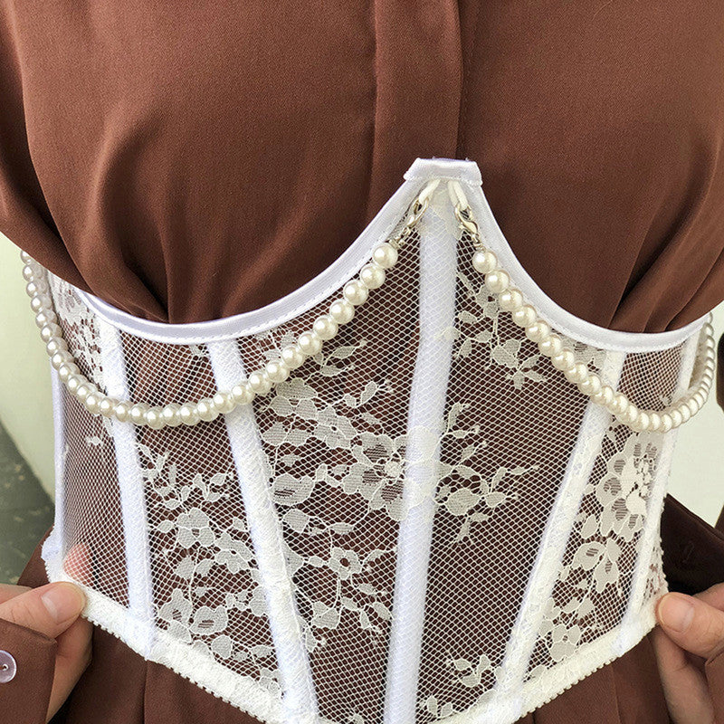 Blooming Contour Unique Underbust Mesh Corset
