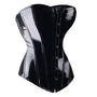 Noir Aristocrat Overbust Steampunk Leather Corset