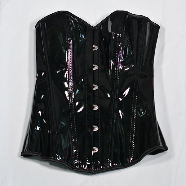 Noir Aristocrat Overbust Steampunk Leather Corset