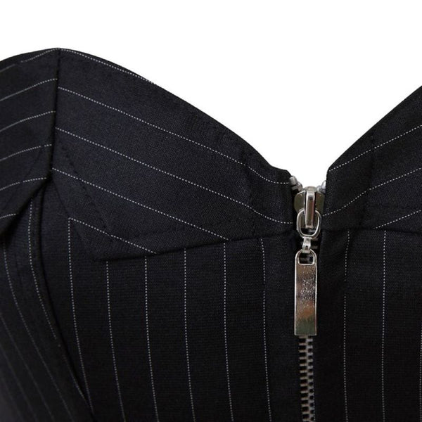 Overbust Strapless Asymmetrical Corset