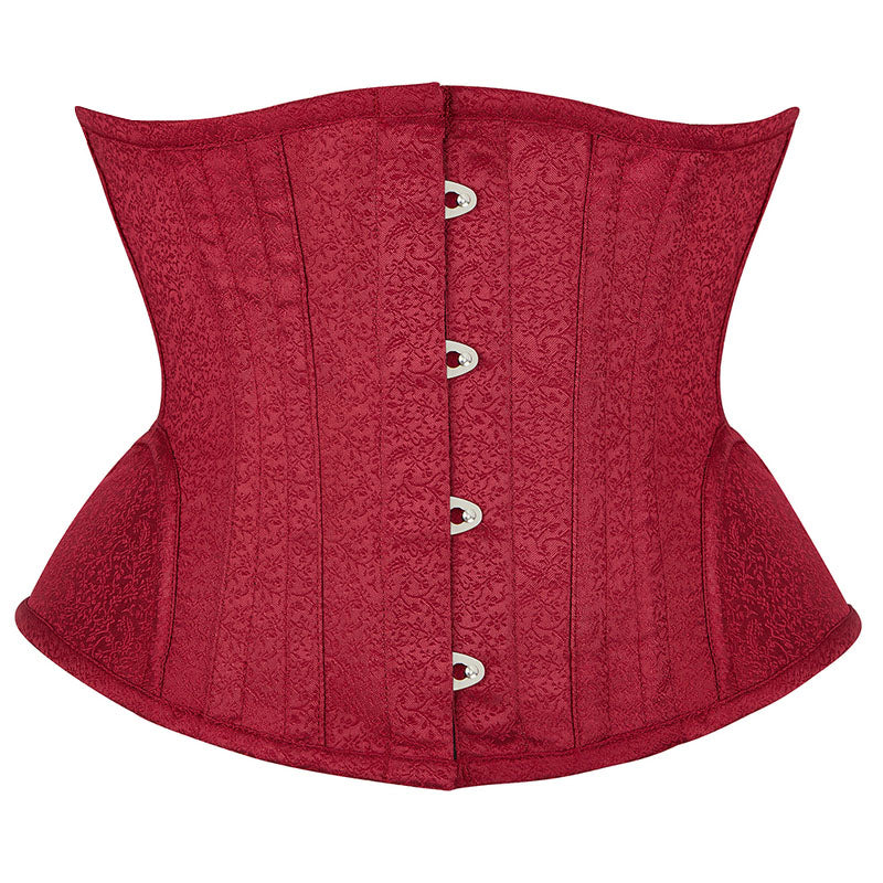 Victorian Renaissance Vintage Corset – Ren Faire Underbust Lace-Up Corset, Medieval Fantasy Goth Corset