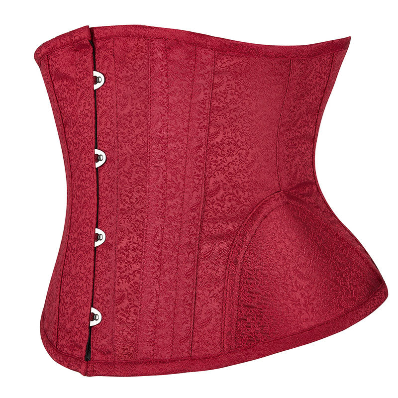 Victorian Renaissance Vintage Corset – Ren Faire Underbust Lace-Up Corset, Medieval Fantasy Goth Corset