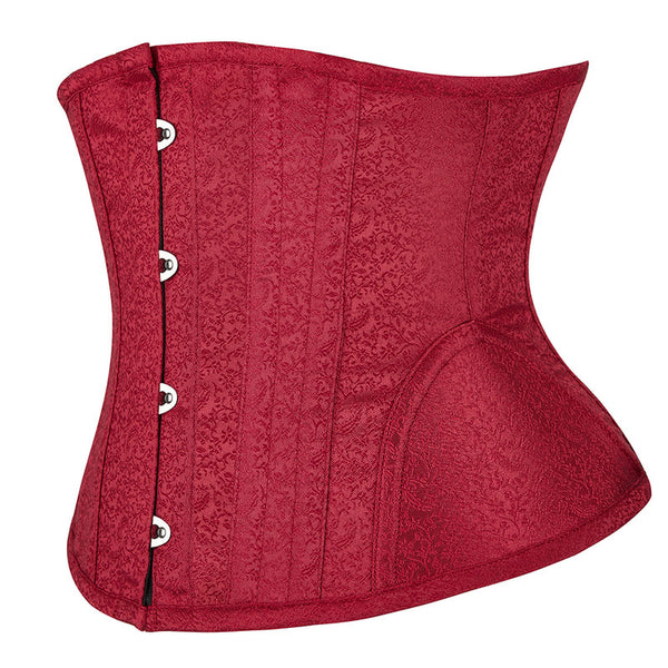 Victorian Renaissance Vintage Corset – Ren Faire Underbust Lace-Up Corset, Medieval Fantasy Goth Corset