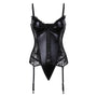Midnight Enchantress Lace Shoulder Overbust Corset