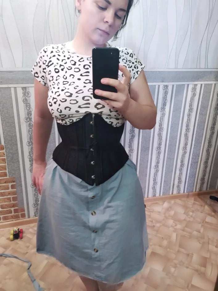 Victorian Underbust Mesh Corset – Medieval Ren Faire Corset