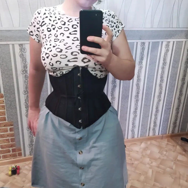 Victorian Underbust Mesh Corset – Medieval Ren Faire Corset
