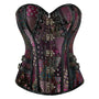 Victorian Vintage Overbust Corset, Renaissance Steampunk Goth Corset,