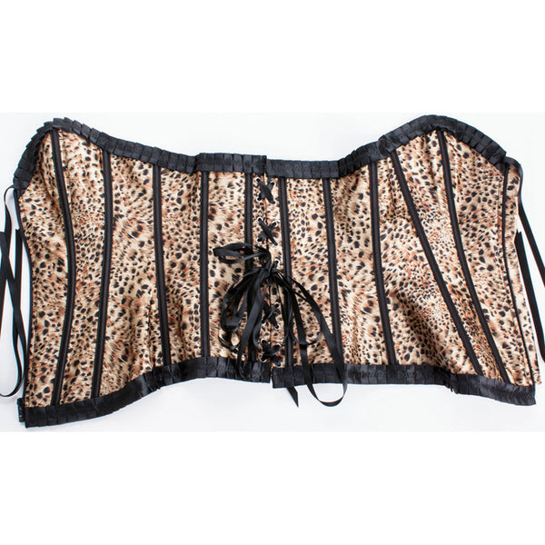 Leopard Sovereign Victorian Lace-Up Corset